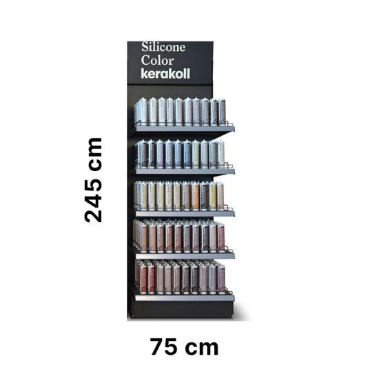 Silicone Color, stendas hermetikui, 1 kompl. (be hermetiko)