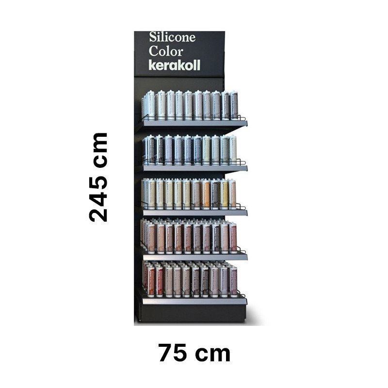 Silicone Color, stendas hermetikui, 1 kompl. (be hermetiko)